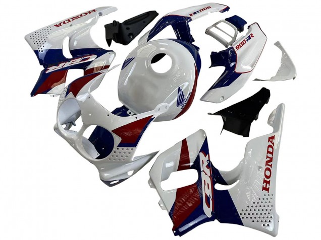 Carenados Moto Honda CBR900RR 893 1992-1993 - Blanco Rojo Azul Oscuro Asequibles