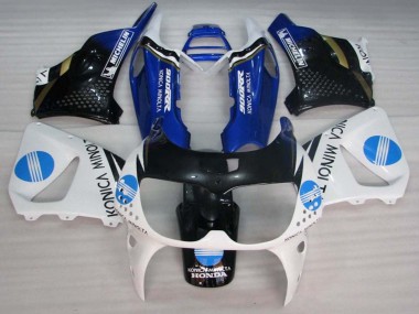 Carenados Moto Honda CBR900RR 893 1994-1995 - Blanco Azul Negro Brillante Konica Minolta Asequibles