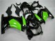 Carenados Moto Kawasaki EX250 2008-2012 - Negro Brillante Verde Asequibles