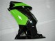 Carenados Moto Kawasaki EX250 2008-2012 - Negro Brillante Verde Asequibles