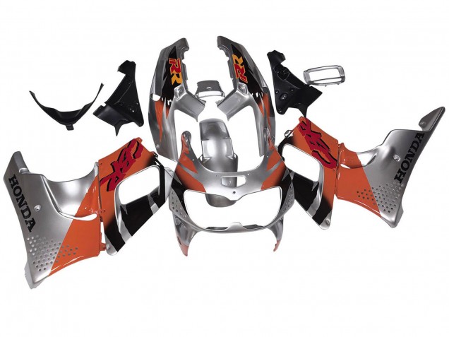 Carenados Moto Honda CBR900RR 893 1994-1995 - Plata Naranja Negro Brillante Asequibles