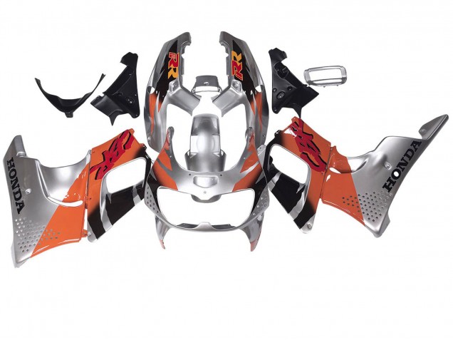 Carenados Moto Honda CBR900RR 893 1994-1995 - Plata Naranja Negro Brillante Asequibles
