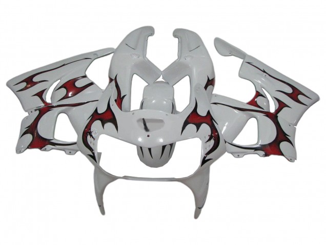 Carenados Moto Honda CBR900RR 919 1998-1999 - Blanco Rojo Asequibles
