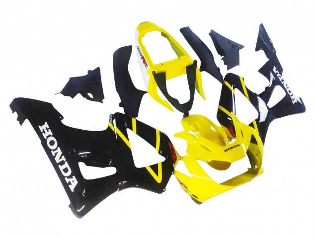 Carenados Moto Honda CBR900RR 929 2000-2001 - Amarillo Negro Brillante Asequibles
