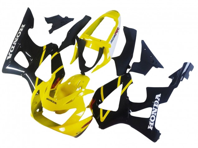 Carenados Moto Honda CBR900RR 929 2000-2001 - Amarillo Negro Brillante Asequibles