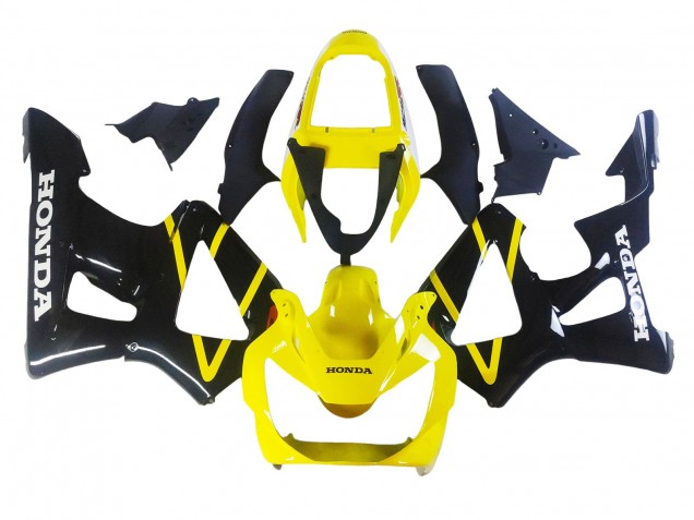 Carenados Moto Honda CBR900RR 929 2000-2001 - Amarillo Negro Brillante Asequibles