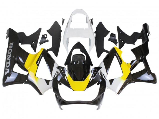 Carenados Moto Honda CBR900RR 929 2000-2001 - Blanco Amarillo Negro Brillante Asequibles