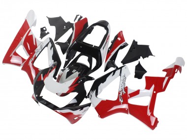 Carenados Moto Honda CBR900RR 929 2000-2001 - Blanco Rojo Negro Brillante Carrera Asequibles