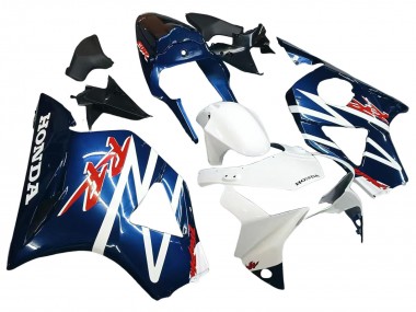 Carenados Moto Honda CBR900RR 954 2002-2003 - Blanco Azul Oscuro Asequibles