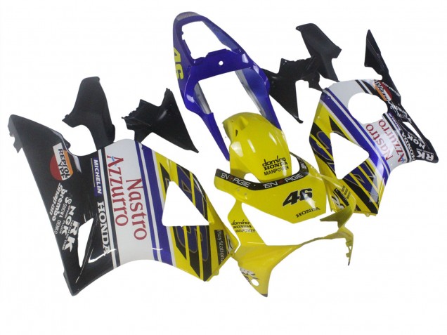 Carenados Moto Honda CBR900RR 954 2002-2003 - Azul Amarillo Negro Brillante Rojo Nastro Azzurro 46 Asequibles