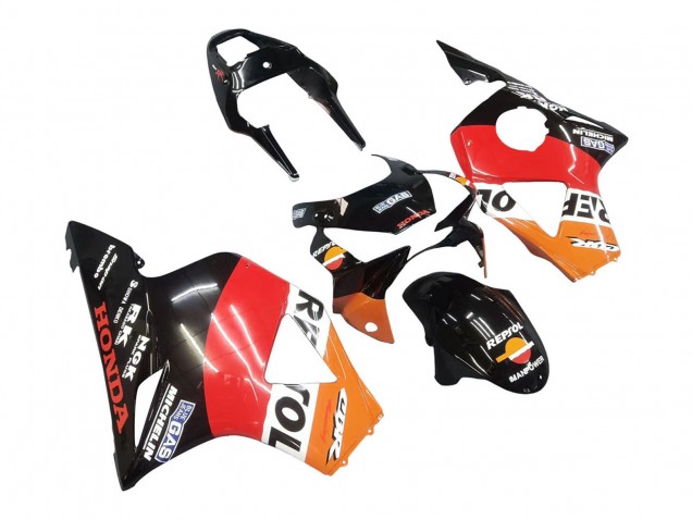 Kits Carenado Moto Honda CBR900RR 954 2002-2003 - Naranja Blanco Rojo Negro Brillante Repsol Asequibles