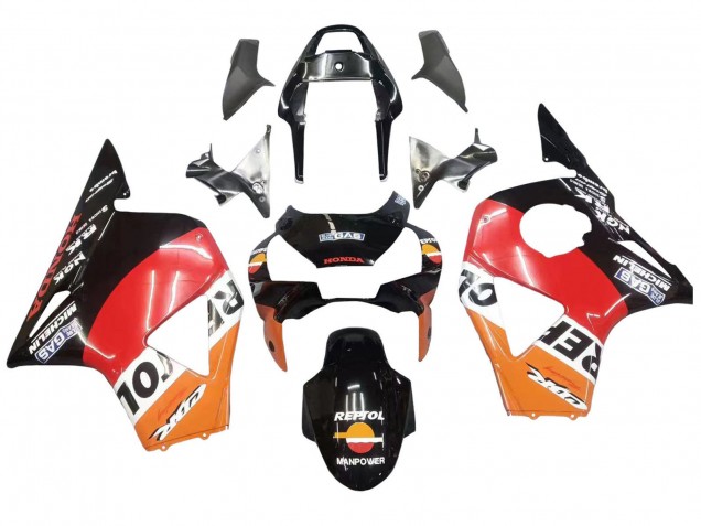Kits Carenado Moto Honda CBR900RR 954 2002-2003 - Naranja Blanco Rojo Negro Brillante Repsol Asequibles