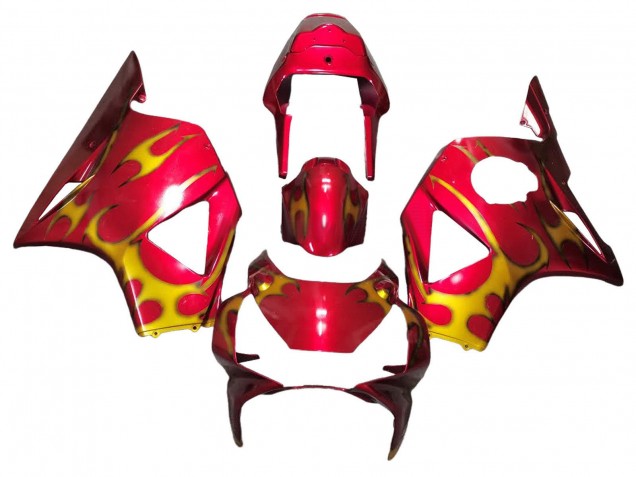 Carenados Moto Honda CBR900RR 954 2002-2003 - Rojo Amarillo Asequibles