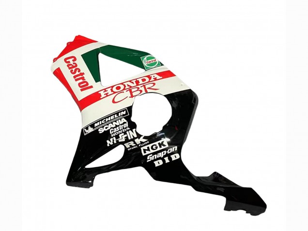 Carenados Moto Honda CBR900RR 954 2002-2003 - Blanco Rojo Verde Negro Brillante Castrol Asequibles