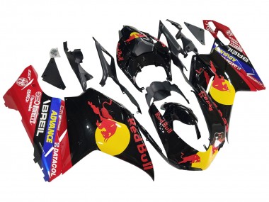 Carenados Moto Ducati 848/1098/1198 2007-2014 - Negro Brillante Amarillo Azul Rojo Bull Asequibles