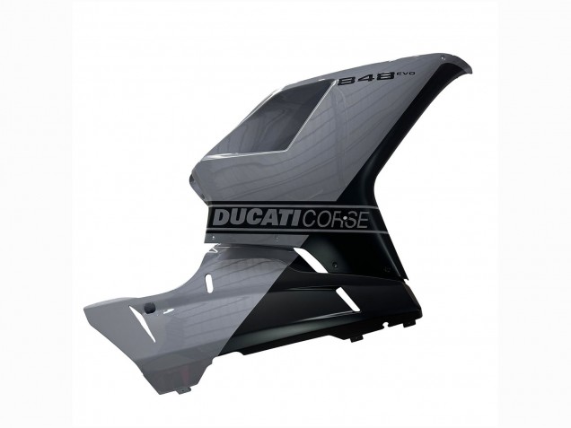 Carenados Moto Ducati 848 2007-2014 - Plata Oro Negro Mate Asequibles