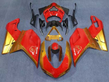 Carenados Moto Ducati 848 2007-2014 - Rojo Oro Asequibles