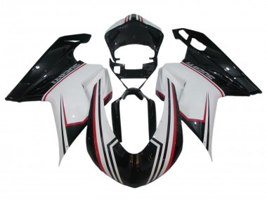 Carenado Moto Ducati 848/1098/1198 2007-2014 - Blanco Rojo Negro Brillante Asequibles