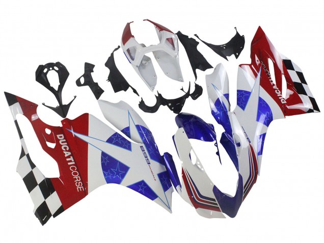 Carenados Moto Ducati Panigale 899 2011-2014 - Blanco Azul Rojo Negro Asequibles