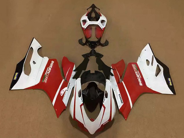 Carenados Moto Ducati Panigale 899 2011-2014 - Blanco Rojo Negro Asequibles