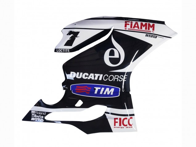 Carenados Moto Ducati Panigale 899/1199 2011-2014 - Blanco Negro Azul Fiamm Ficc 7 Asequibles