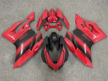 Carenados Moto Ducati 999 2003-2004 - Rojo Negro Brillante Corse Asequibles