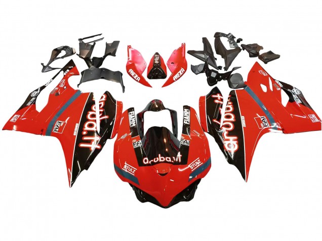 Carenados Moto Ducati 959/1299 2015-2020 - Rojo Negro Brillante Fiamm Asequibles