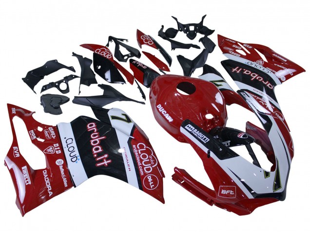 Carenados Moto Ducati 959/1299 2015-2020 - Blanco Rojo Negro Aruba 7 Asequibles