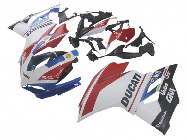 Carenados Moto Ducati 1299 2015-2020 - Blanco Rojo Azul Negro Mate Unibat Flex-Box Asequibles