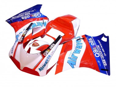 Carenados Moto Ducati 748/916/996/998 1993-2005 - Blanco Rojo Azul Air Waves Asequibles