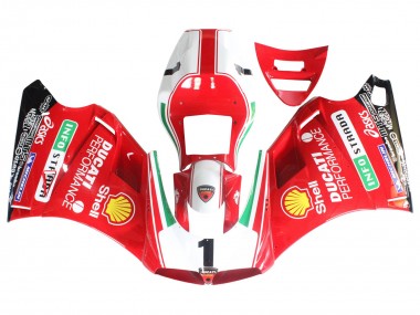 Carenados Moto Ducati 748/916/996/998 1993-2005 - Blanco Rojo Amarillo Verde Negro Brillante Performance Asequibles