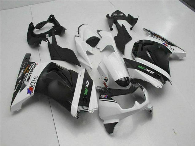 Carenados Moto Kawasaki EX250 2008-2012 - Blanco Negro Verde Asequibles