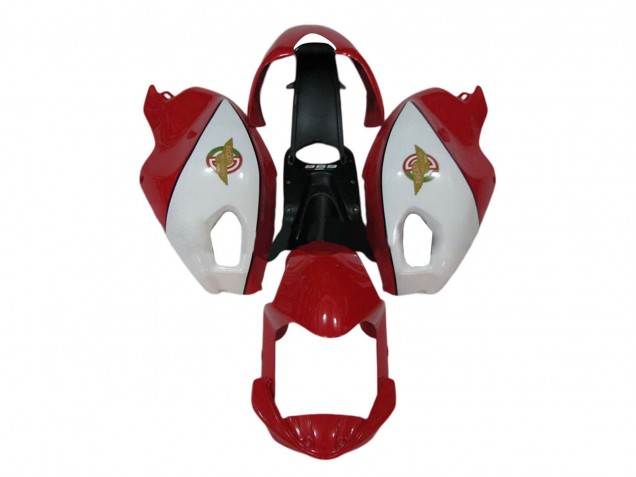 Carenado Moto Ducati Monster 696 796 1100 1100S 2008-2012 - Blanco Rojo Asequibles