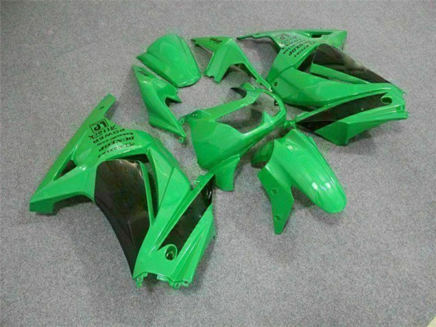 Carenados Moto Kawasaki EX250 2008-2012 - Verde Negro Asequibles