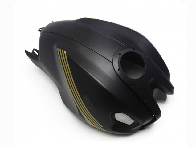 Carenados Moto Ducati Monster 696 796 1100 1100S 2008-2012 - Negro Mate Oro Asequibles