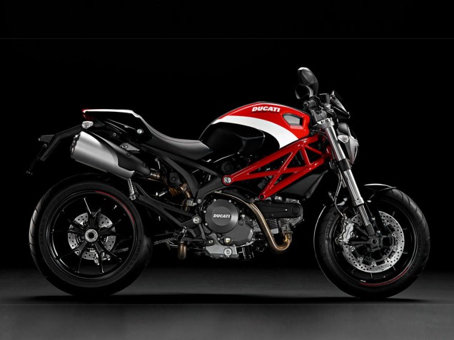Carenados Moto Ducati Monster 696 796 1100 1100S 2008-2012 - Blanco Rojo Asequibles