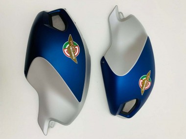 Carenados Moto Ducati Monster 696 796 1100 1100S 2008-2012 - Azul Oscuro Plata Asequibles