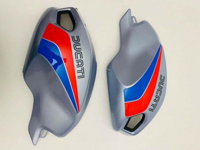 Carenados Moto Ducati Monster 696 796 1100 1100S 2008-2012 - Plata Rojo Azul Asequibles