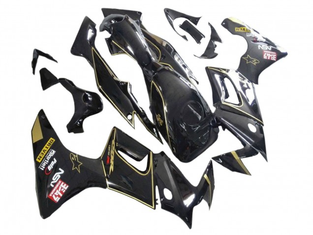 Carenados Moto Honda CBR125R 2002-2006 - Negro Brillante Oro Asequibles