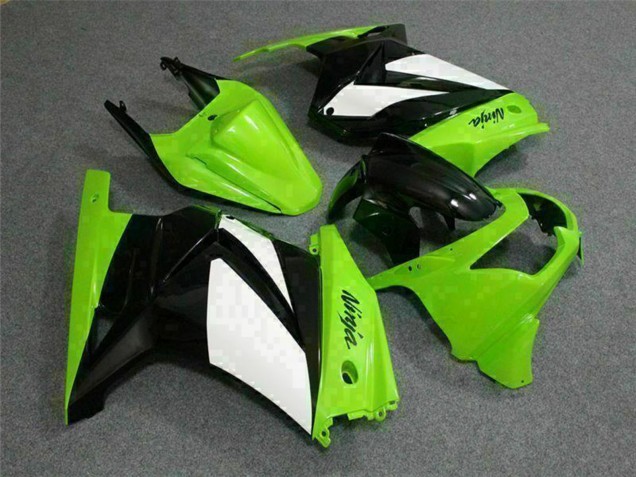 Carenados Moto Kawasaki EX250 2008-2012 - Verde Blanco Negro Asequibles