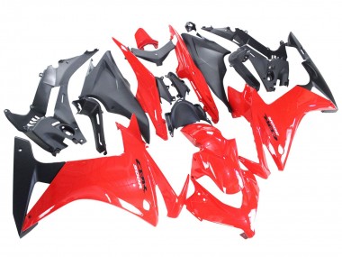 Carenados Moto Honda CBR500R 2013-2015 - Rojo Negro Mate Asequibles