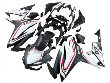 Carenados Moto Honda CBR500R 2016-2018 - Blanco Rojo Negro Mate Asequibles