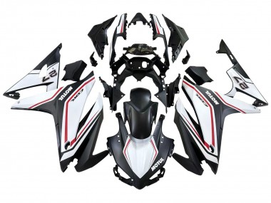 Carenados Moto Honda CBR500R 2016-2018 - Blanco Rojo Negro Mate Asequibles