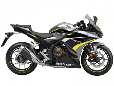 Carenados Moto Honda CBR500R 2022-2023 - Plata Amarillo Negro Brillante Asequibles