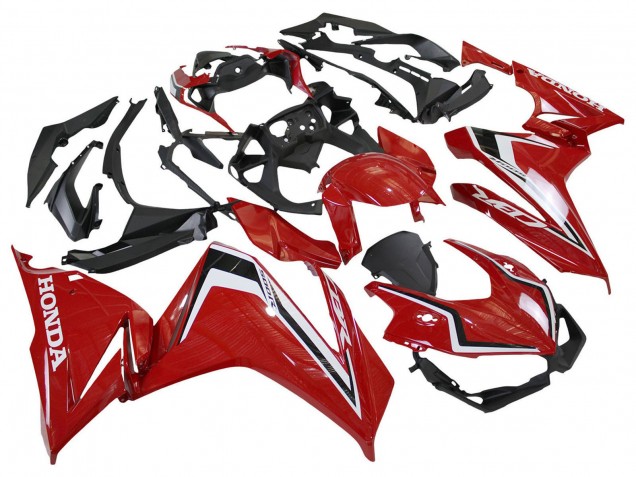 Carenados Moto Honda CBR500R 2022-2023 - Rojo Blanco Negro Asequibles