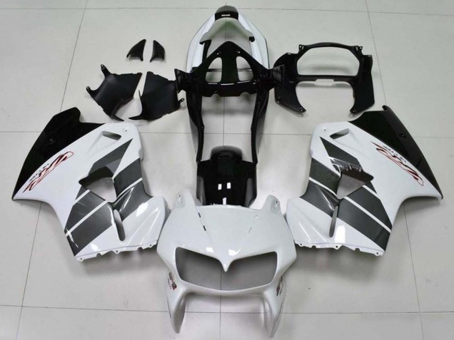 Carenados Moto Honda VFR 800 1998-2001 - Blanco Negro Asequibles