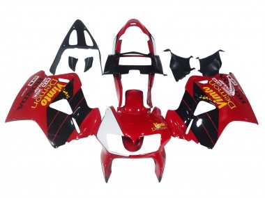 Carenados Moto Honda VFR 800 1998-2001 - Rojo Blanco Negro Brillante Vimto Asequibles