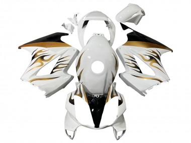 Carenados Moto Honda VFR 800 2002-2013 - Blanco Oro Llama Asequibles