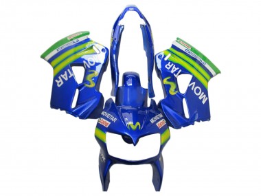 Carenados Moto Honda VFR 800 2002-2013 - Azul Verde Blanco MoviStar Castrol Asequibles