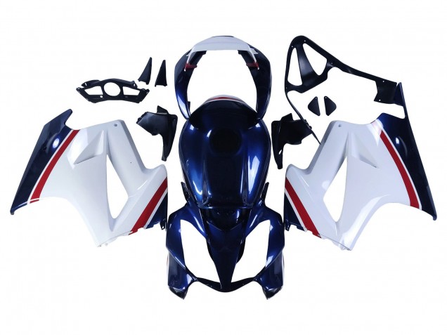 Carenados Moto Honda VFR 800 2002-2013 - Blanco Rojo Azul Oscuro Asequibles